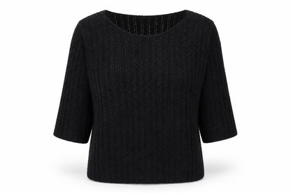 Anonymous Womens Black Round Neck Acrylic Pullover Jumper Size XL