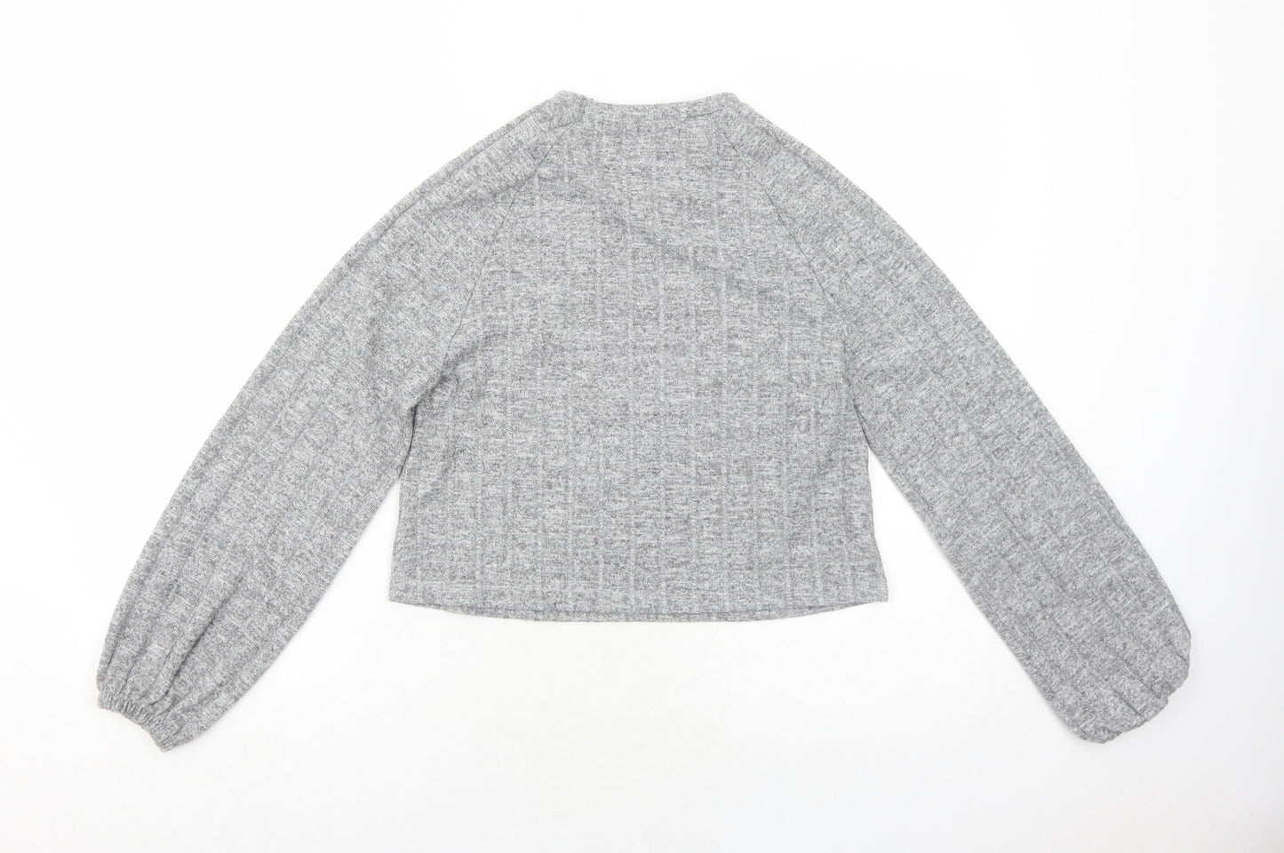 Womens UK Size 4 Missguided Grey Pullover Jumper