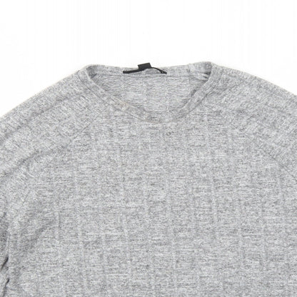 Womens UK Size 4 Missguided Grey Pullover Jumper