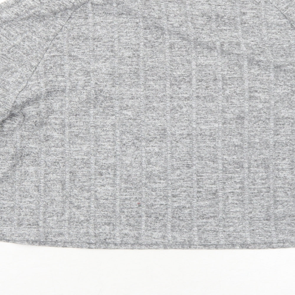 Womens UK Size 4 Missguided Grey Pullover Jumper