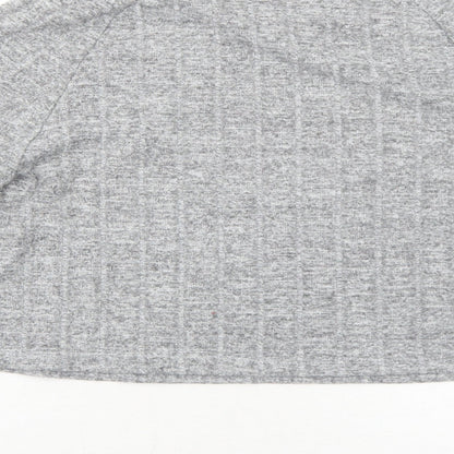 Womens UK Size 4 Missguided Grey Pullover Jumper