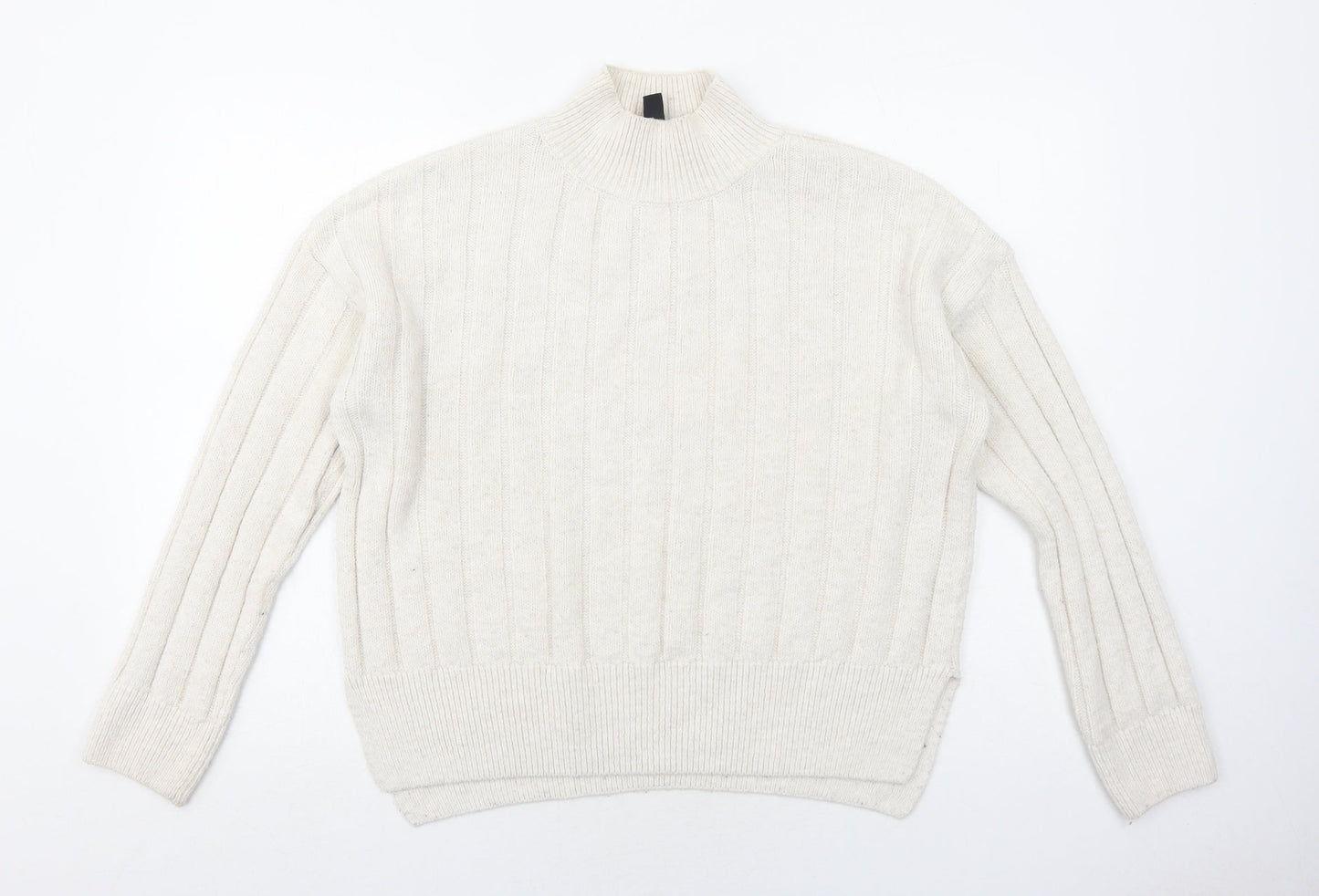 Womens UK Size M New Look Ivory Pullover Jumper