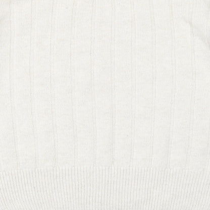 Womens UK Size M New Look Ivory Pullover Jumper