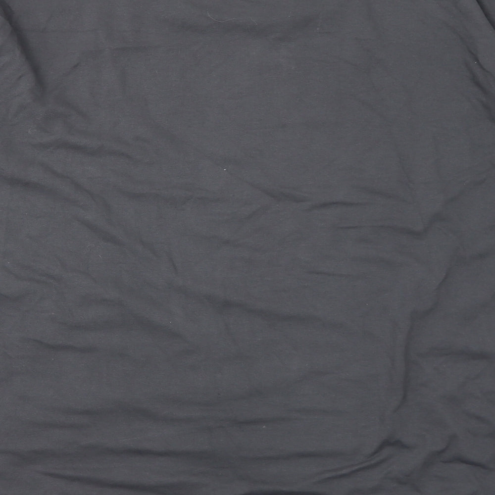 Womens UK Size L Diverse Grey Basic T-Shirt