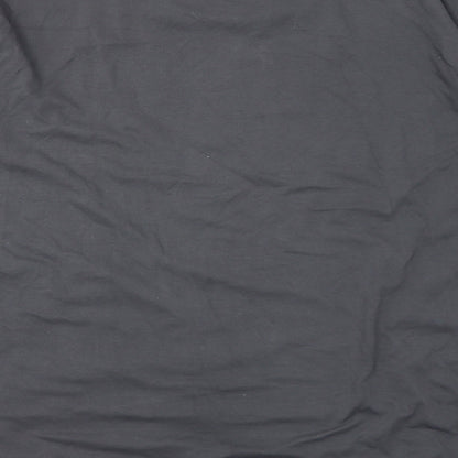 Womens UK Size L Diverse Grey Basic T-Shirt