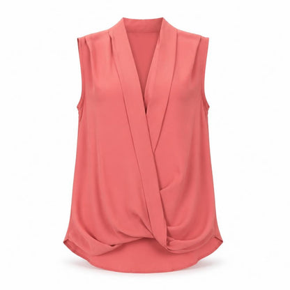 Womens UK Size 8 New Look Pink Basic Blouse