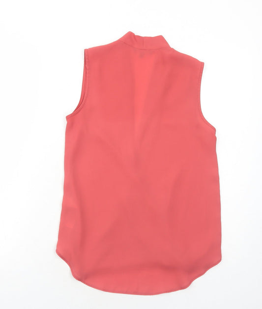Womens UK Size 8 New Look Pink Basic Blouse