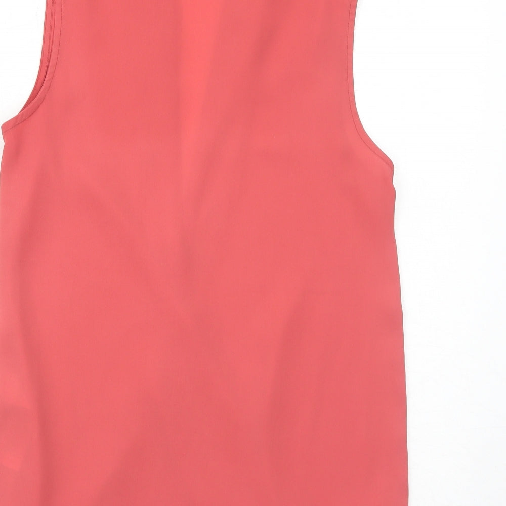 Womens UK Size 8 New Look Pink Basic Blouse