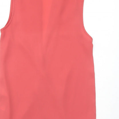 Womens UK Size 8 New Look Pink Basic Blouse