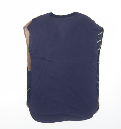 Womens UK Size 10 NEXT Blue Basic Blouse