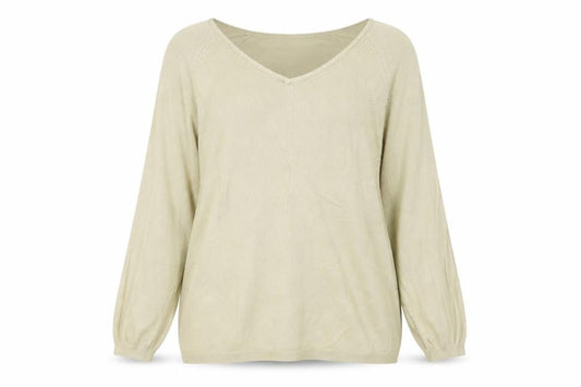 Womens UK Size XL Cable & Gauge Beige Pullover Jumper