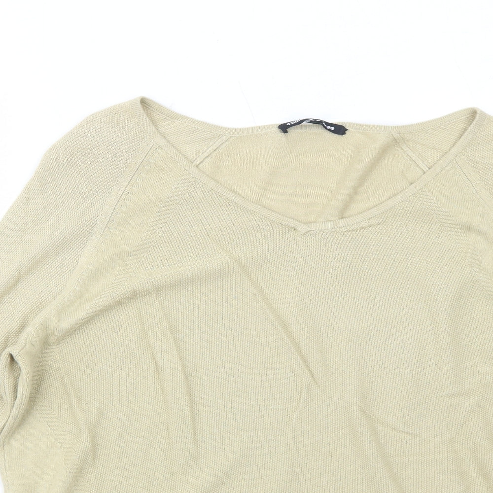 Womens UK Size XL Cable & Gauge Beige Pullover Jumper