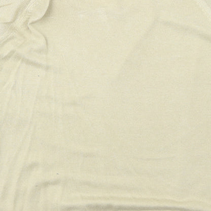 Womens UK Size XL Cable & Gauge Beige Pullover Jumper