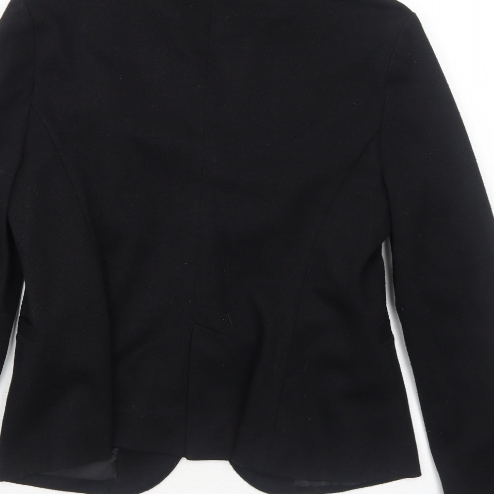 New Look Womens Black Polyester Jacket Blazer Size 12