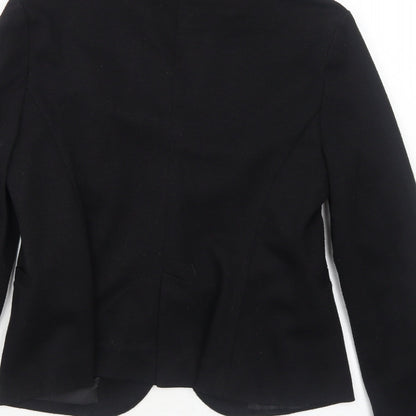 New Look Womens Black Polyester Jacket Blazer Size 12