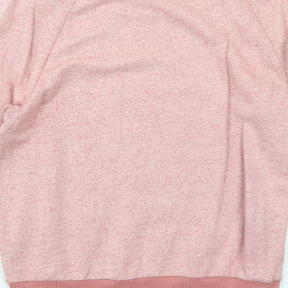 River Island Womens Pink Cotton Pullover Sweatshirt Size 8 Pullover - Penguin