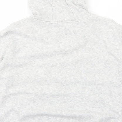 Brave Soul Womens Grey Cotton Pullover Hoodie Size L Pullover