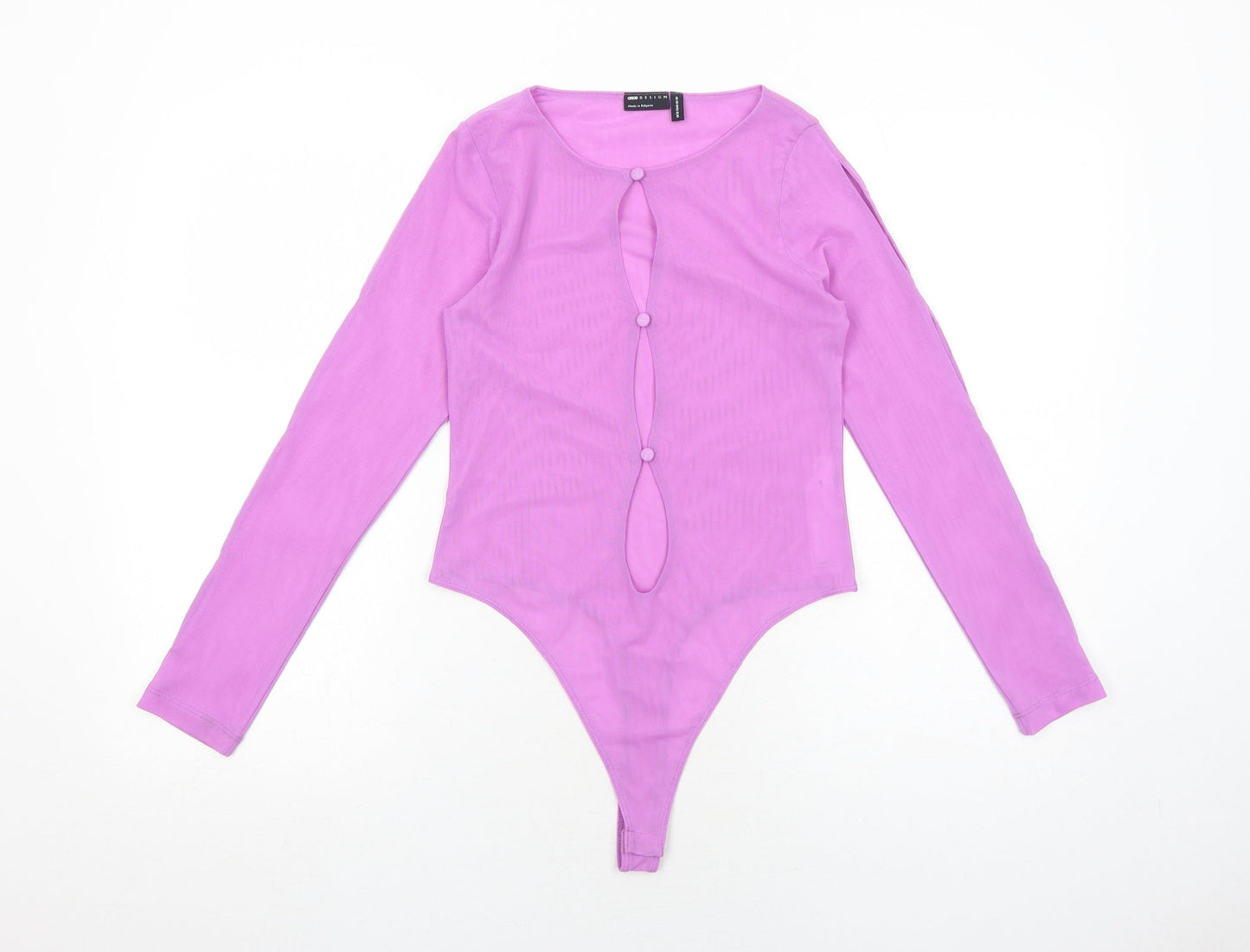 Womens UK Size 12 ASOS One-Piece Purple Bodysuit