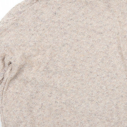 89th & Madison Womens Pink High Neck Cotton Pullover Jumper Size L