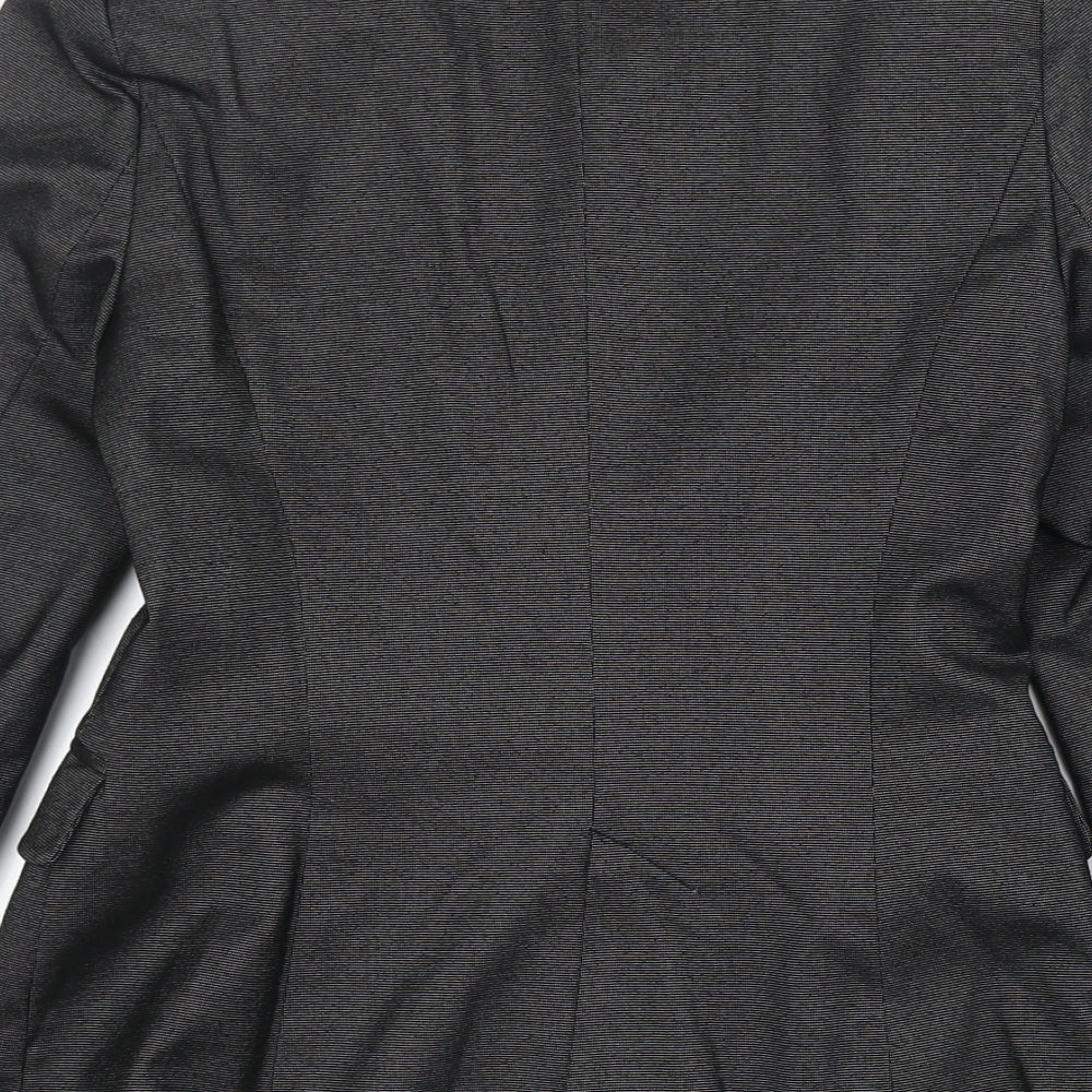 Zara Womens Grey Polyester Jacket Suit Jacket Size S