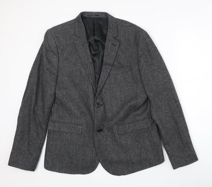 Mens UK Size 42 New Look Regular Grey Suit Jacket