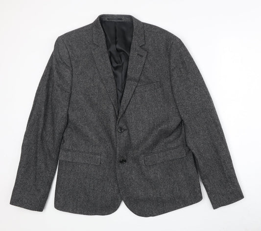 Mens UK Size 42 New Look Regular Grey Suit Jacket