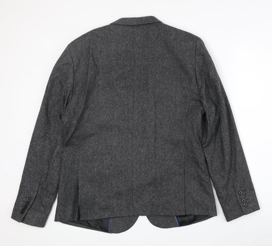 Mens UK Size 42 New Look Regular Grey Suit Jacket