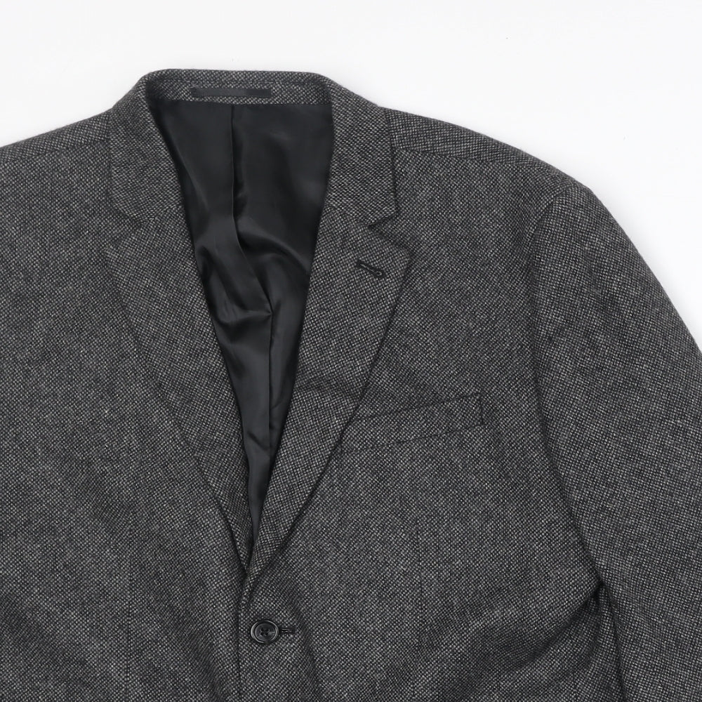 Mens UK Size 42 New Look Regular Grey Suit Jacket