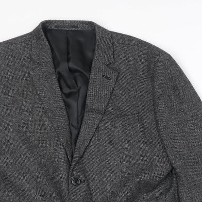 Mens UK Size 42 New Look Regular Grey Suit Jacket