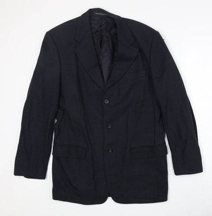 Mens UK Size 40 Marks and Spencer Regular Blue Suit Jacket