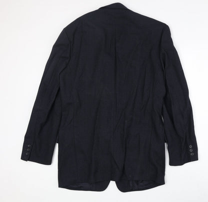 Mens UK Size 40 Marks and Spencer Regular Blue Suit Jacket