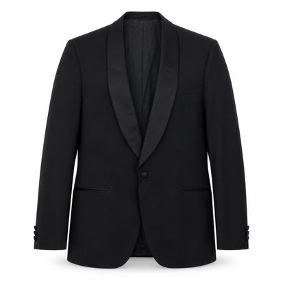 Jonelle Mens Black Polyester Tuxedo Suit Jacket Size 38 Regular