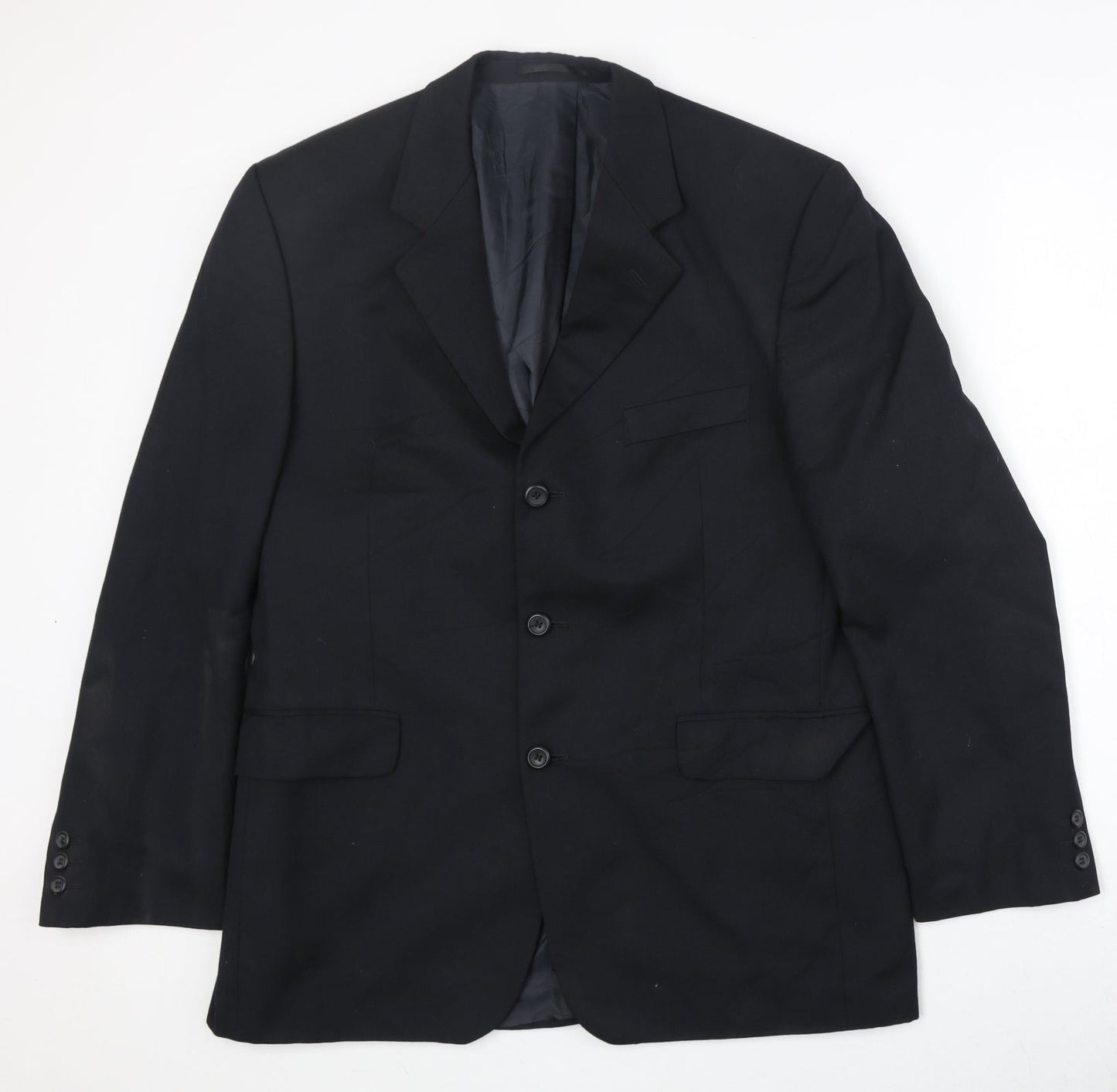 Mens UK Size 44 Burton Regular Black Suit Jacket
