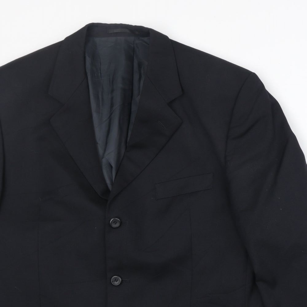 Mens UK Size 44 Burton Regular Black Suit Jacket