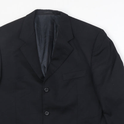 Mens UK Size 44 Burton Regular Black Suit Jacket
