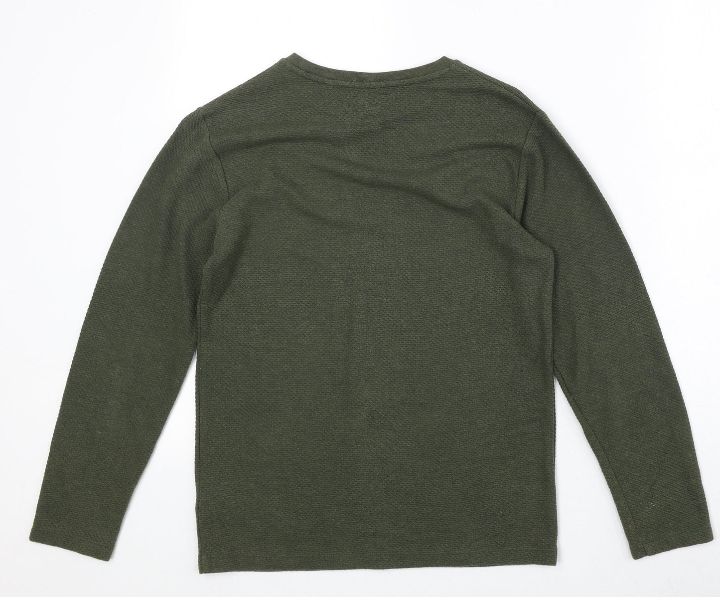 NEXT Boys Green Cotton Pullover Sweatshirt Size 11 Years Pullover