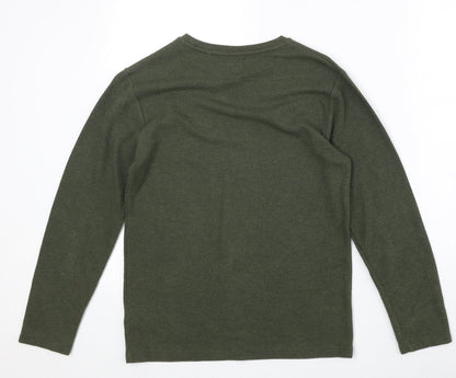 NEXT Boys Green Cotton Pullover Sweatshirt Size 11 Years Pullover
