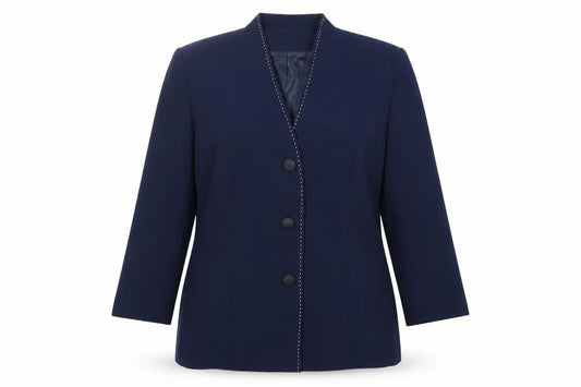 Womens UK Size 14 Roman Regular Blue Blazer