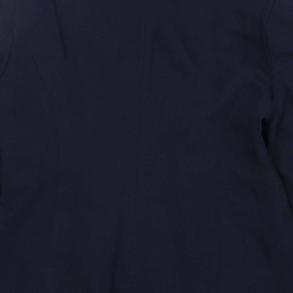 Berkertex Womens Blue Polyester Jacket Blazer Size 12