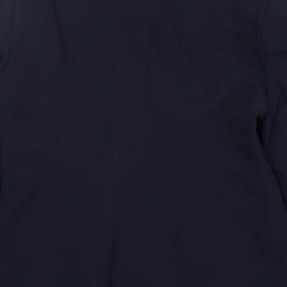 Berkertex Womens Blue Polyester Jacket Blazer Size 12