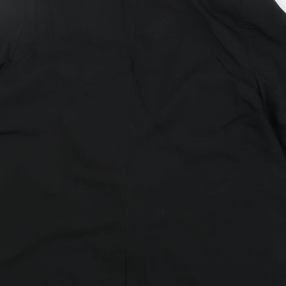 Caspsule Womens Black Polyester Jacket Suit Jacket Size 14