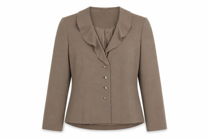 Womens UK Size 10 Minuet Regular Brown Blazer