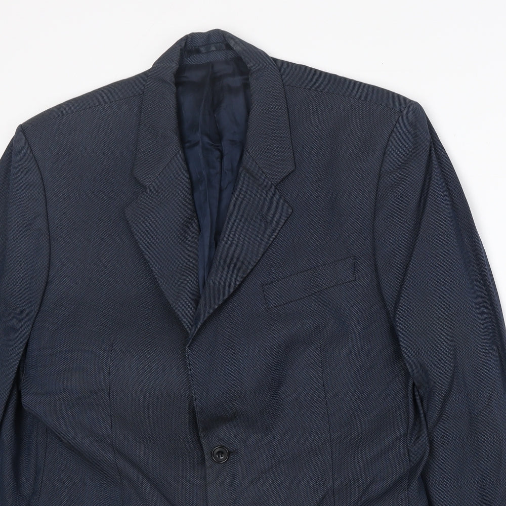 Mens UK Size 40 Roderick Charles Regular Blue Suit Jacket