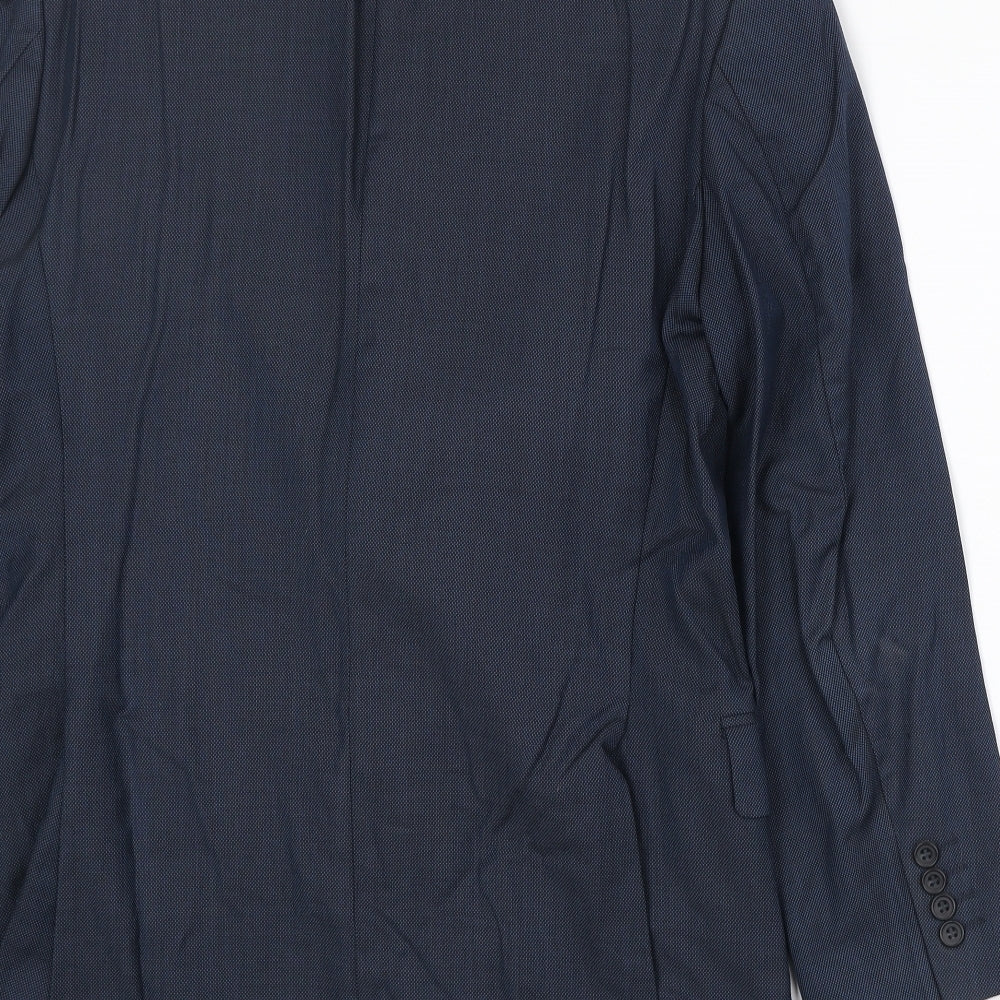 Mens UK Size 40 Roderick Charles Regular Blue Suit Jacket