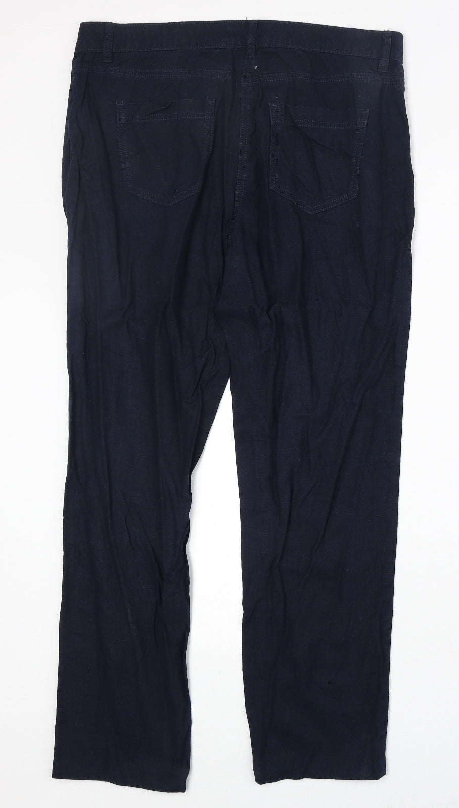 Womens UK Size 34 in NEXT Regular Fit  Blue Trousers
