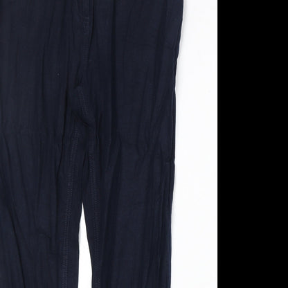 Womens UK Size 34 in NEXT Regular Fit  Blue Trousers