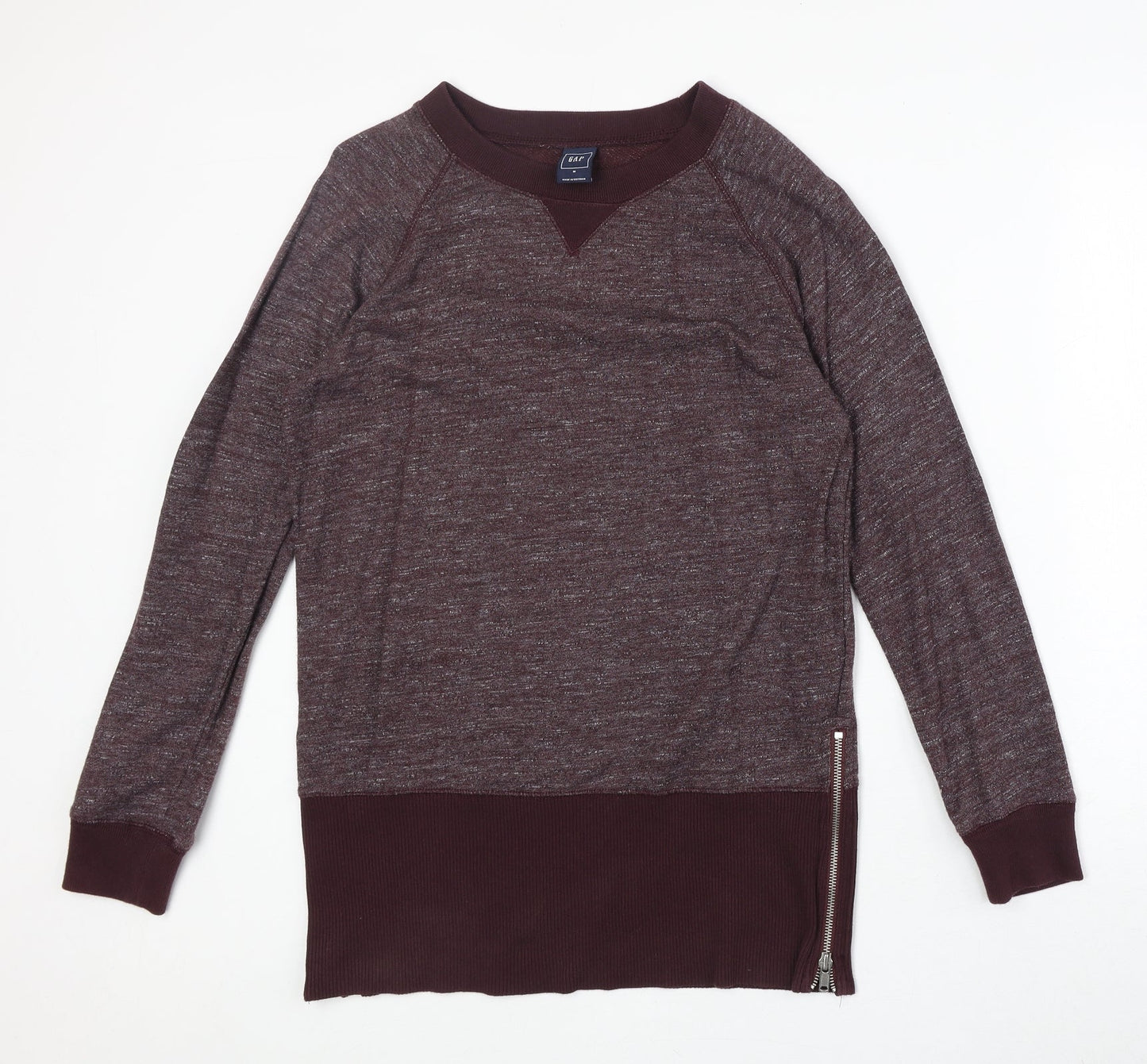 Gap Womens Red Round Neck Cotton Pullover Jumper Size M