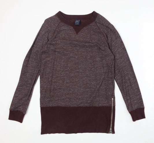 Gap Womens Red Round Neck Cotton Pullover Jumper Size M