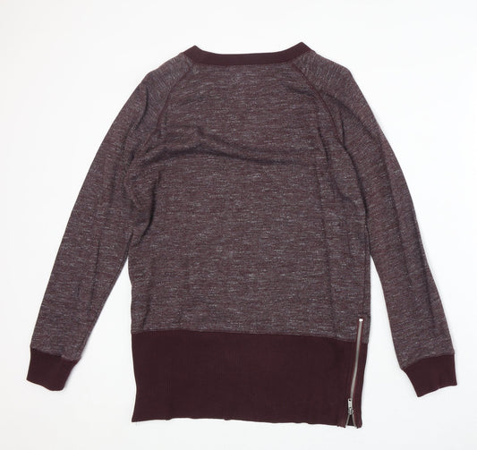 Gap Womens Red Round Neck Cotton Pullover Jumper Size M