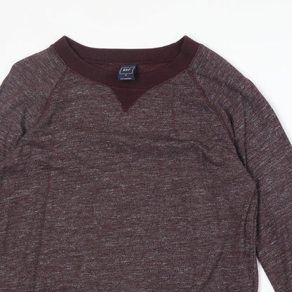 Gap Womens Red Round Neck Cotton Pullover Jumper Size M